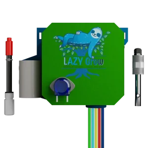 LazyGrow product with EC & pH sensor. Plus, Nutrient A, B, C, pH & Water pipes.